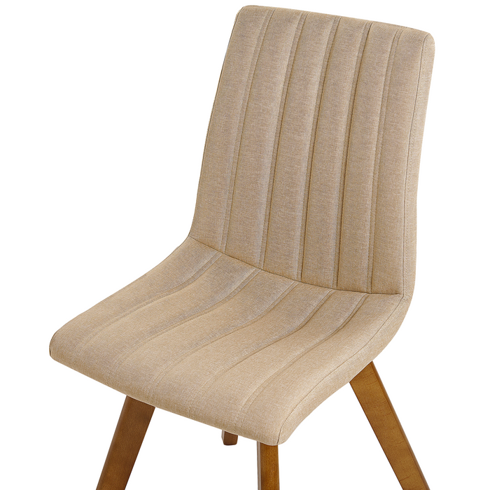 Beliani - CALGARY - Eetkamerstoel - Zandbeige - Polyester