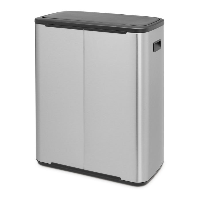 Brabantia Bo Touch Bin 2 x 30 L - Vingerafdrukvrij - Zilver