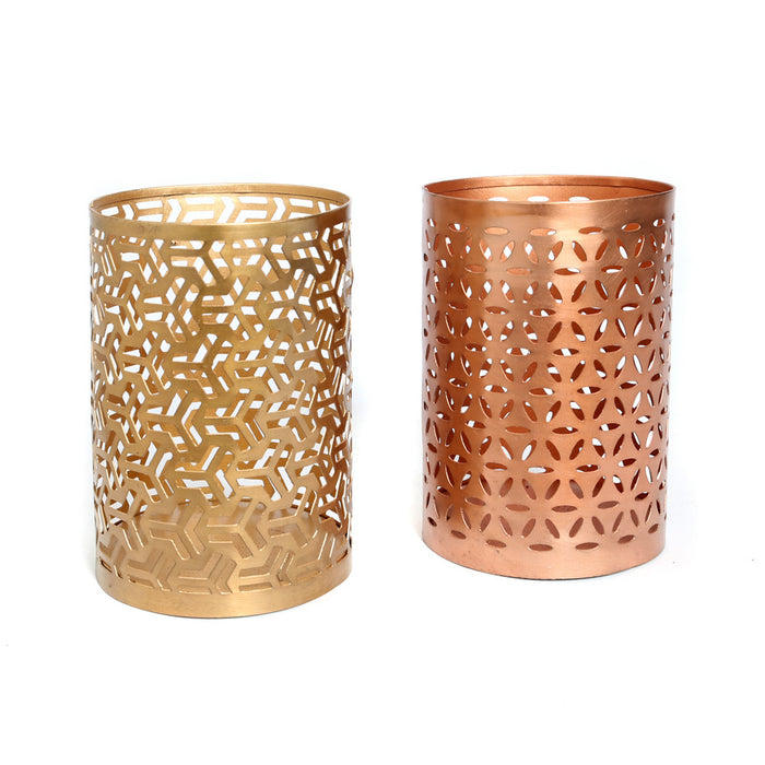 Bazar Bizar - De Flower Petal Kaarshouder - Koper - M