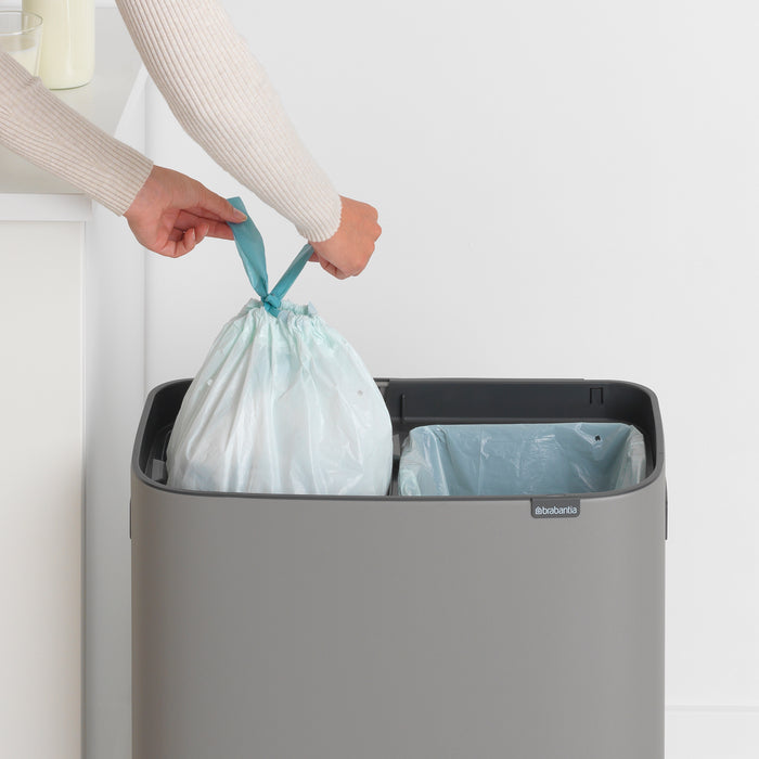 Brabantia Bo Touch Bin Afvalemmer 2 x 30 L - Mineral Concrete Grey