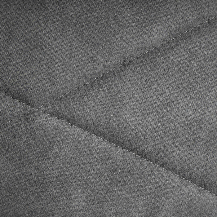 Beliani - DARIEN - Barkruk - Grijs - Polyester