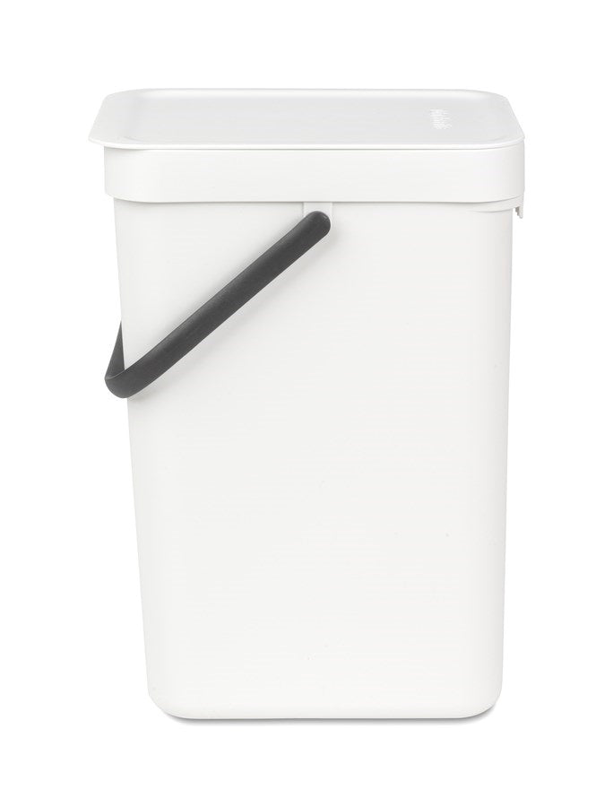 Brabantia Sort & Go Afvalemmer / Opberger 12 Liter - Wit