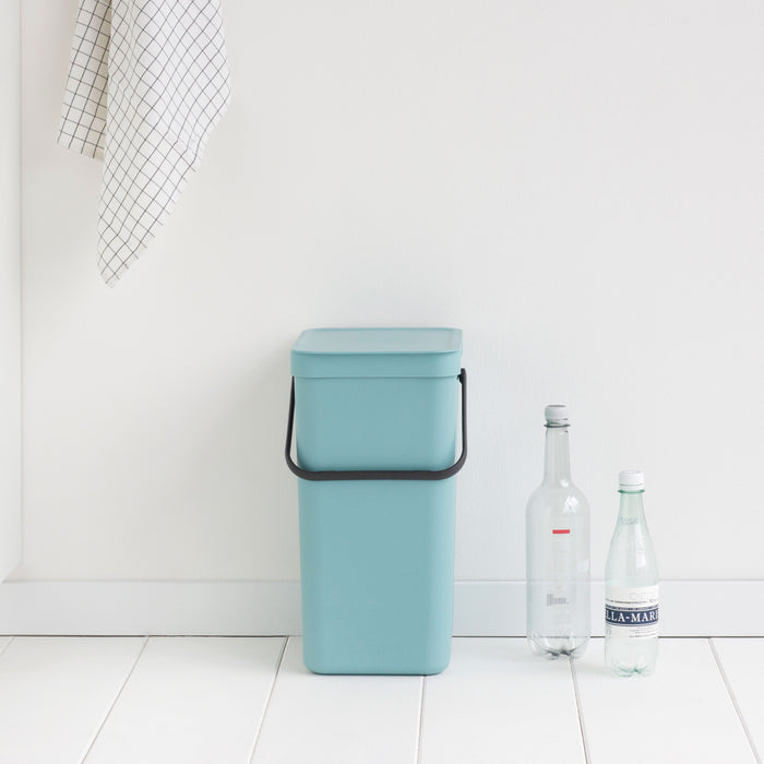 Brabantia Sort & Go Afvalemmer / Opberger 16 L - Lichtblauw