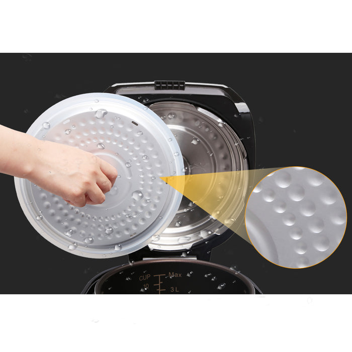 Aigostar Happy Chef 30IWY - pressure multicooker - Zwart|rvs