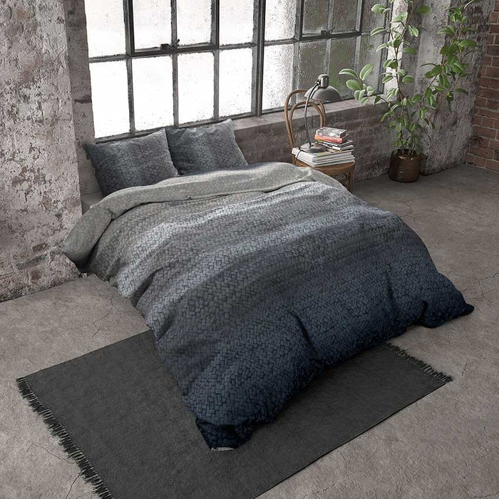 Dreamhouse Flanel Dekbedovertrek Gradient Blue-140x200|220