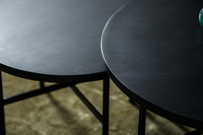 Duverger® Cross Scandinavian - Salontafels - set van 2 - rond - acacia