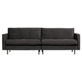 WOOOD Rodeo Classic 3-zitsbank - Velvet -  Antaciet