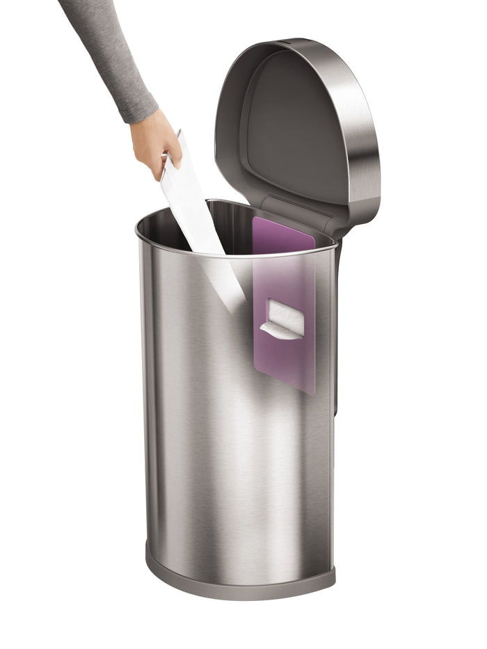 Simplehuman Semi-Round Liner Pocket Sensor Afvalemmer 45 Liter