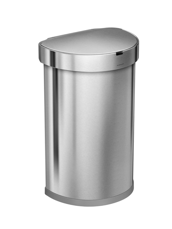 Simplehuman Semi-Round Liner Pocket Sensor Afvalemmer 45 Liter