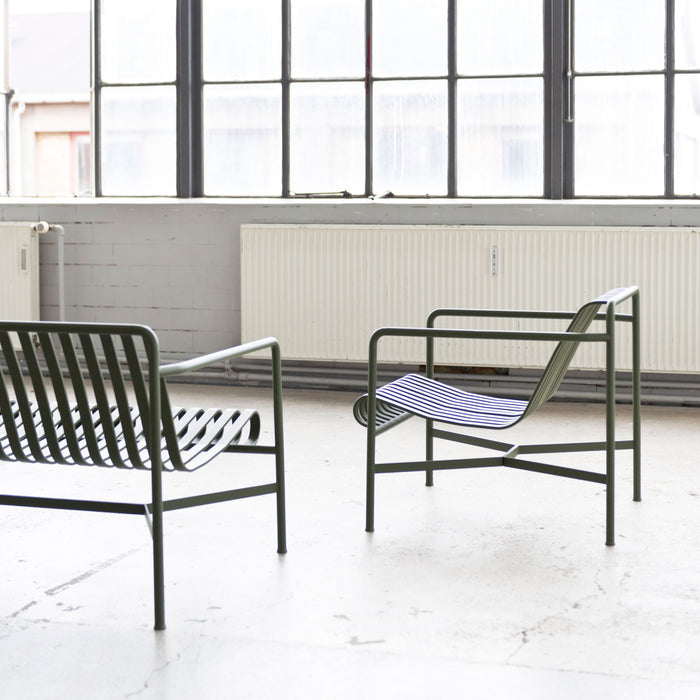 HAY Palissade Lounge Chair Low - Olijfgroen