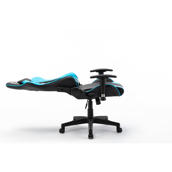 Hioshop Real Gamers Pro gamestoel zwart, blauw.