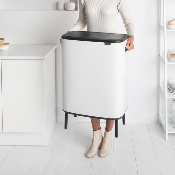 Brabantia Bo Touch Bin Hi Afvalemmer 2 x 30 L - Wit