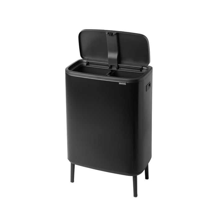 Brabantia Bo Touch Bin Hi Afvalemmer 2 x 30 L - Zwart