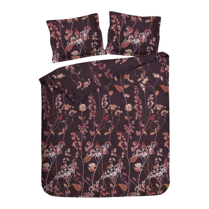 Heckett & Lane Revi Dekbedovertrek 240 x 200TC/220 cm - Raisin Red