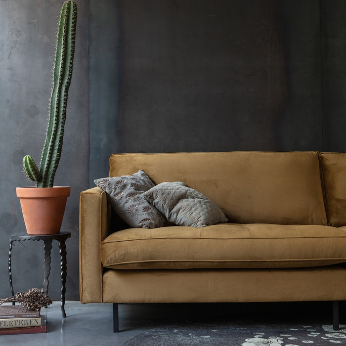 WOOOD Rodeo Classic 3-zitsbank - Velvet -  Honinggeel