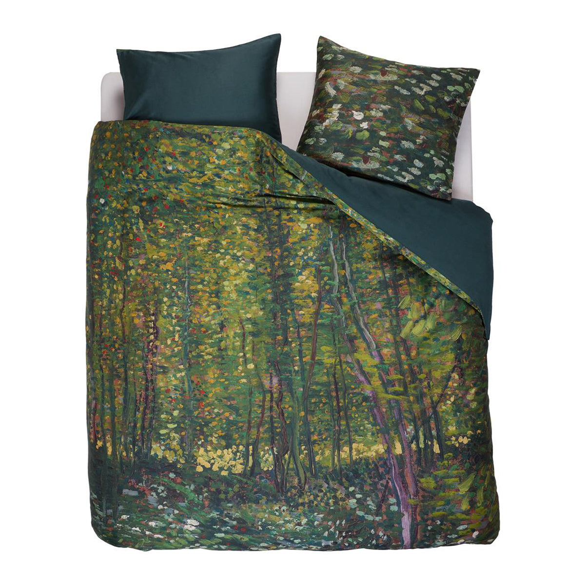 Beddinghouse x Van Gogh Museum Trees Dekbedovertrek 200 x 200/220 cm - Groen