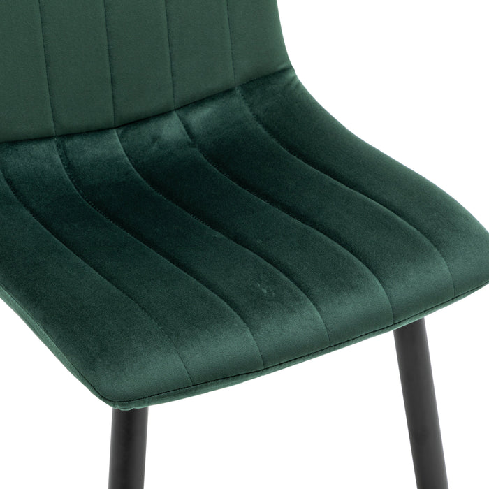 Furnihaus Eetkamerstoelen Set van 2 Fox Groen