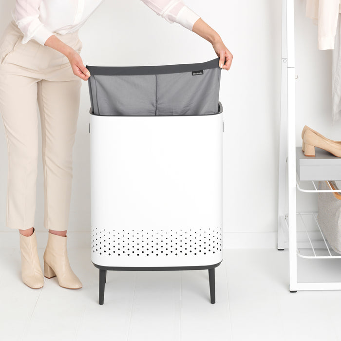 Brabantia Bo Hi Wasbox 2 x 45 L - White