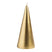 &k amsterdam Cone Gold Kaars - Medium