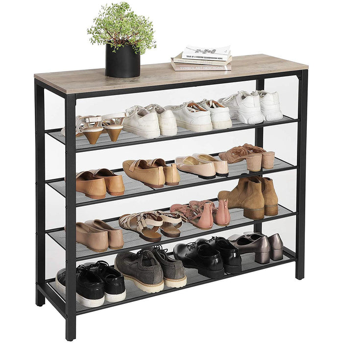 Nancy's Schoenenkast - industrieel - Zwart