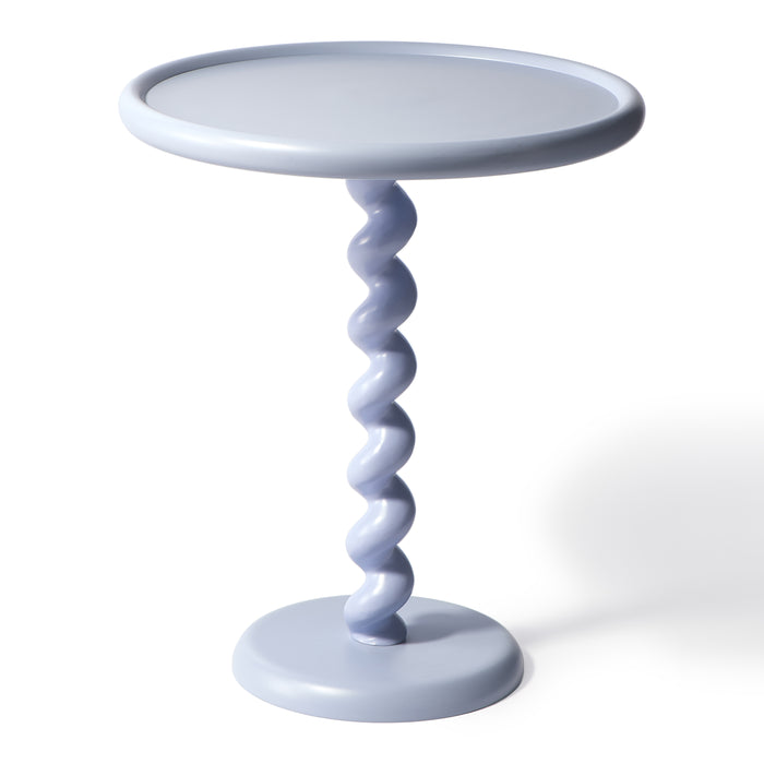 POLSPOTTEN Twister Bijzettafel - Lichtblauw