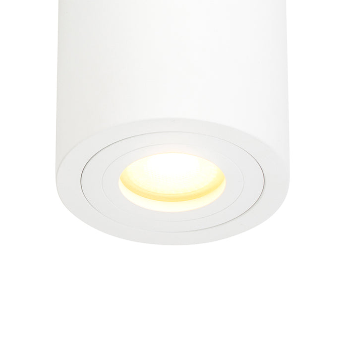 QAZQA Moderne ronde badkamer spot wit - Capa