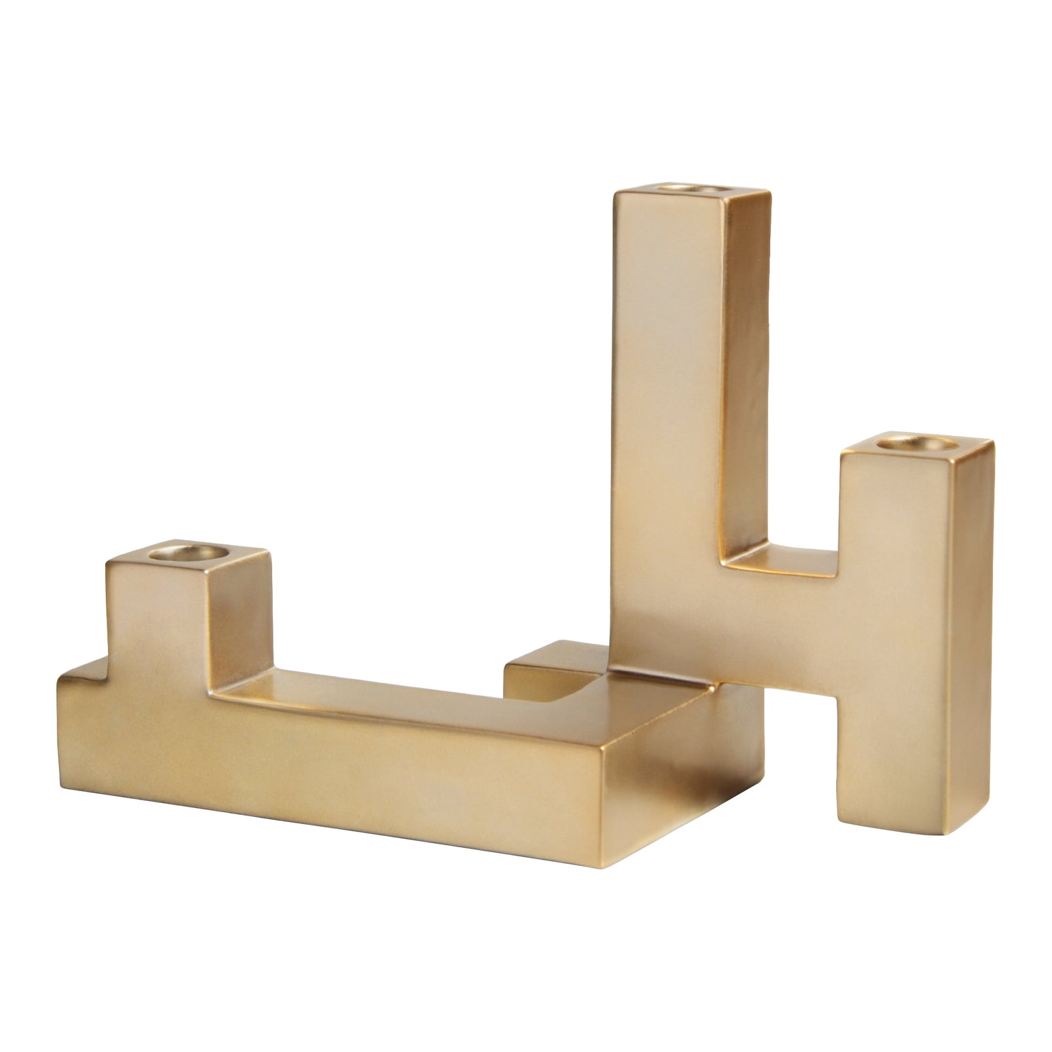 &k amsterdam Gold Tube Kandelaar - Large