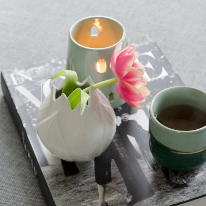 Home Delight - Vaas Artisjok wit