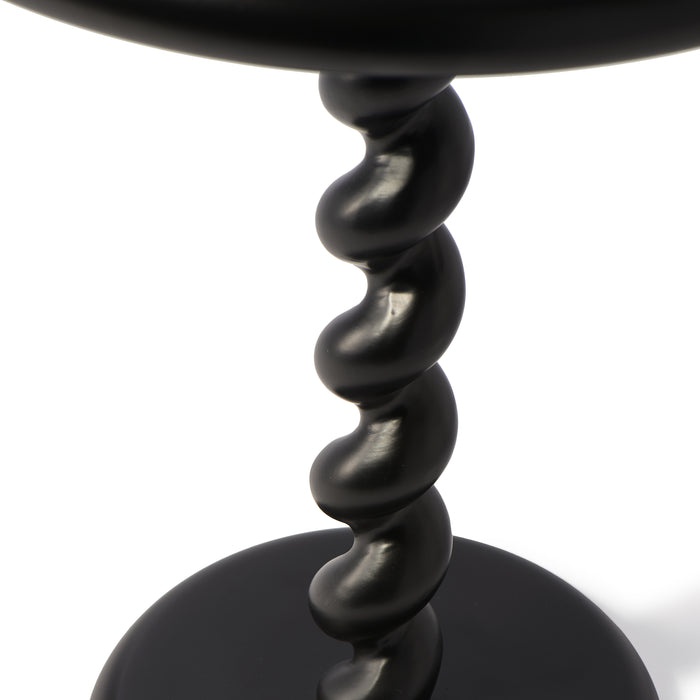 POLSPOTTEN Twister Bijzettafel - Zwart