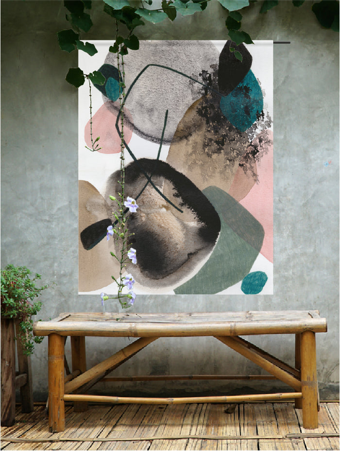 Urban Cotton - Splash Medium - Wandkleed Outdoor