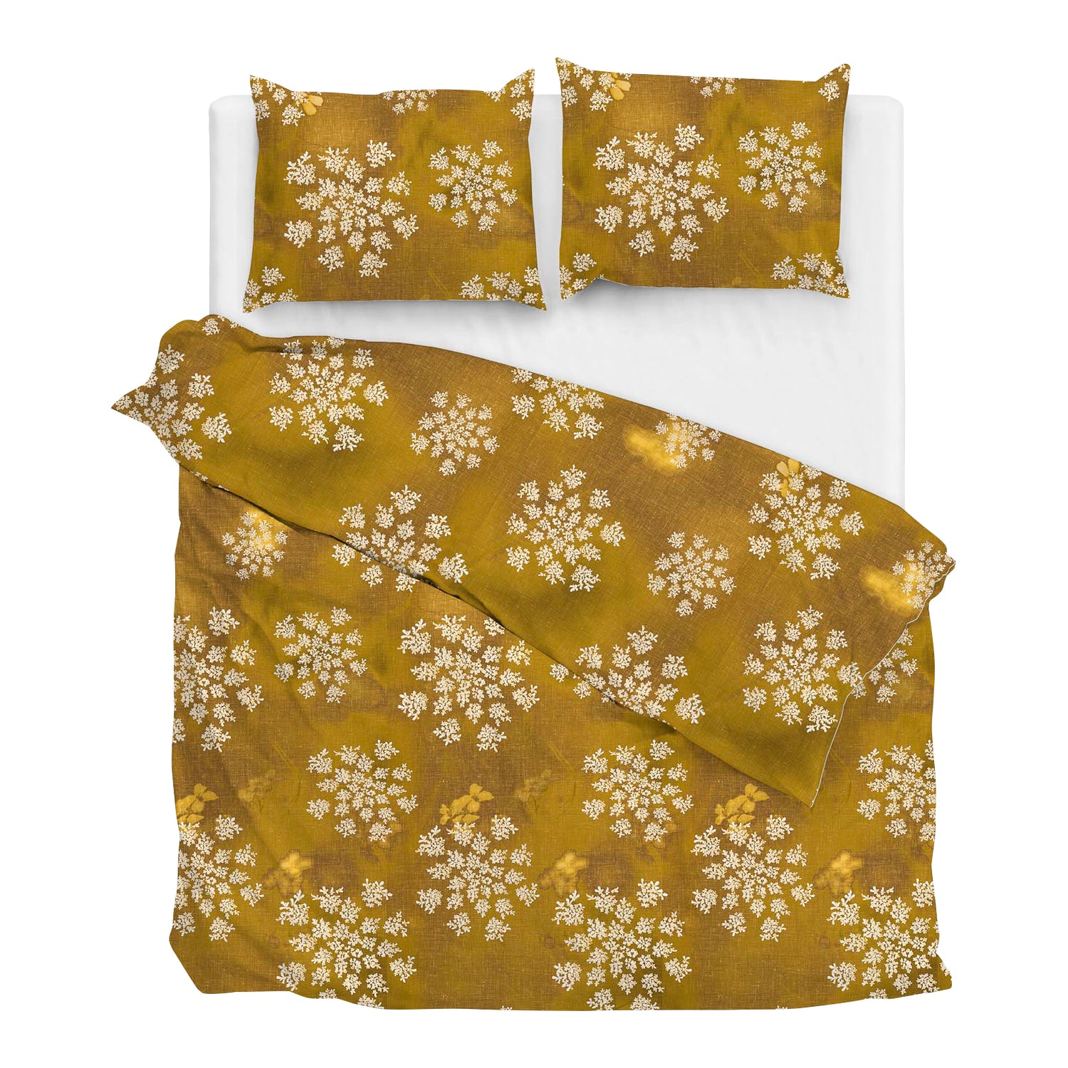 Zo! Home Basset Dekbedovertrek 200TC x 200TC/220 cm - Goud