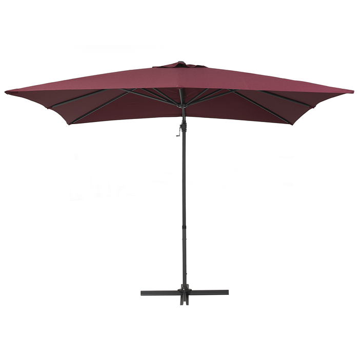 Beliani - MONZA - Zweefparasol - Rood - Polyester