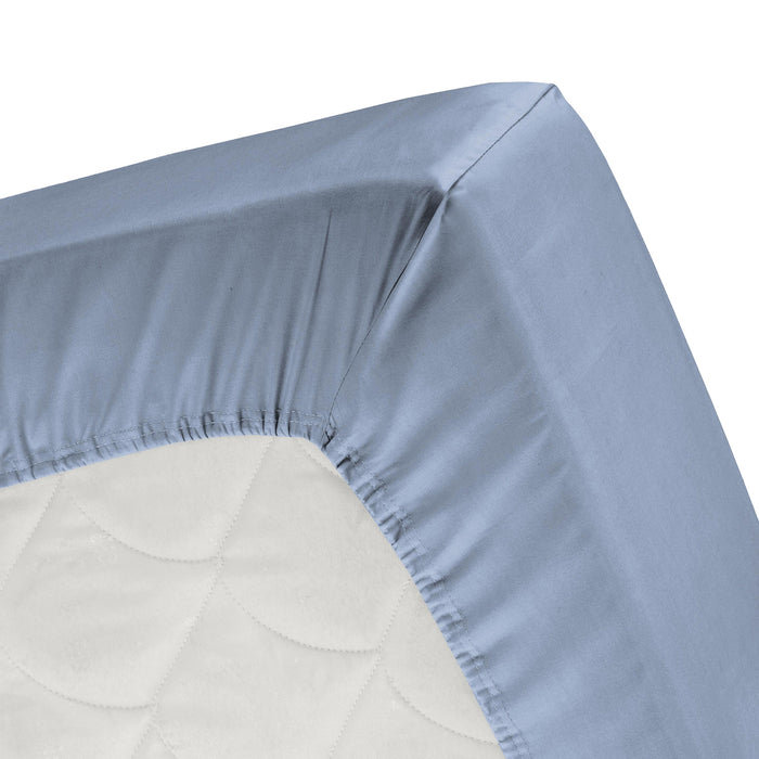 Cinderella topper hoeslaken (tot 15cm) - Katoen - 180x220cm - Saffier