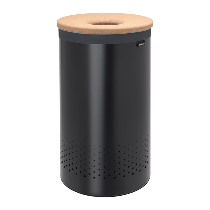 Brabantia Wasbox 60 L - Zwart / Kurk
