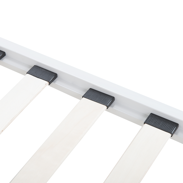 Beliani - RODEZ - Tweepersoonsbed - Wit - 160 x 200 cm - Metaal