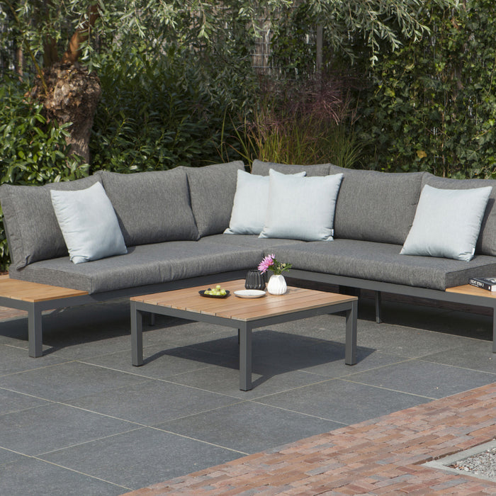 WOOOD La Vida Loungeset - Teak/Antraciet