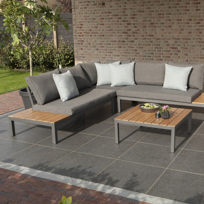 WOOOD La Vida Loungeset - Teak/Antraciet