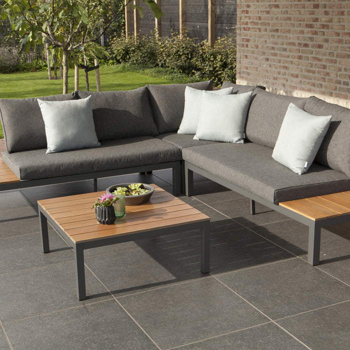 WOOOD La Vida Loungeset - Teak/Antraciet