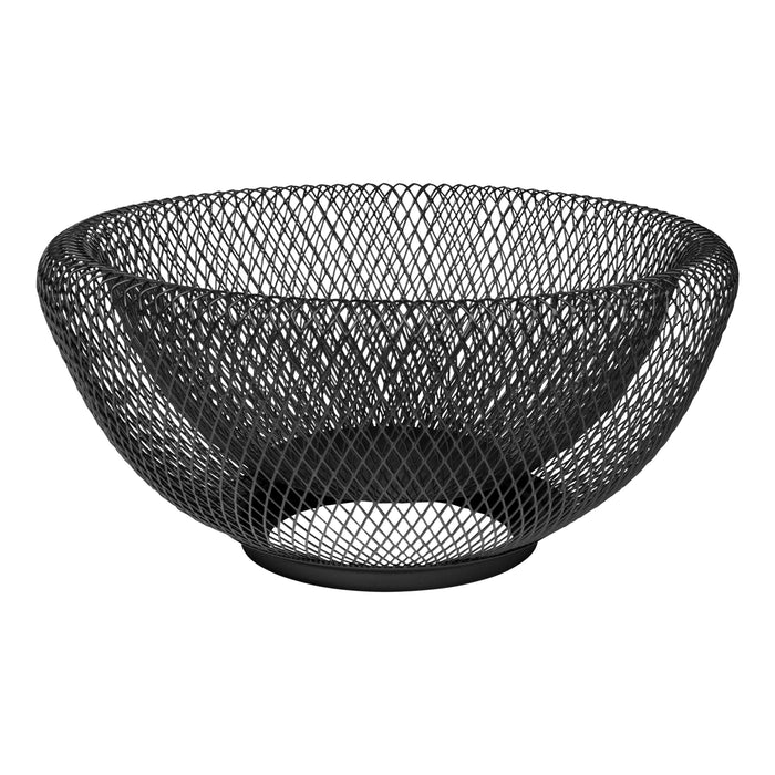 QUVIO Fruitschaal metaal mesh - Zwart