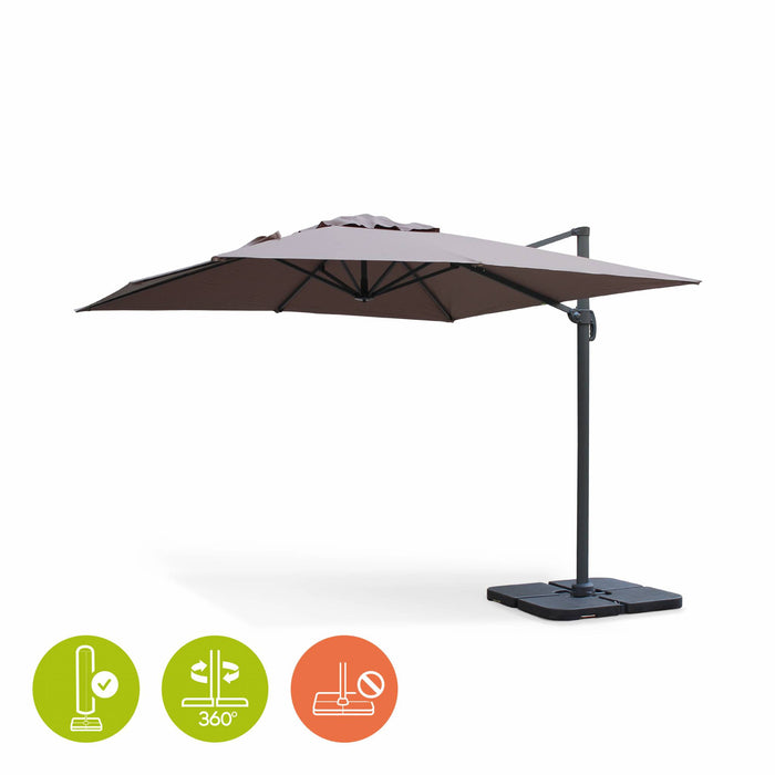 sweeek - Zweefparasol, Falgos, 3x3m