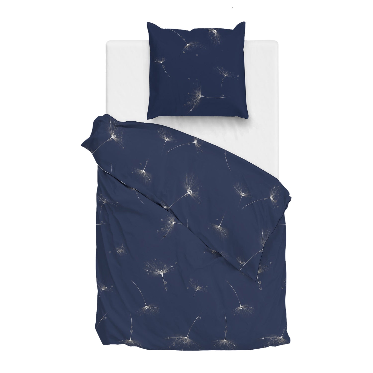 Zo! Home Wertz Dekbedovertrek 140 x 200TC/220 cm - Blauw