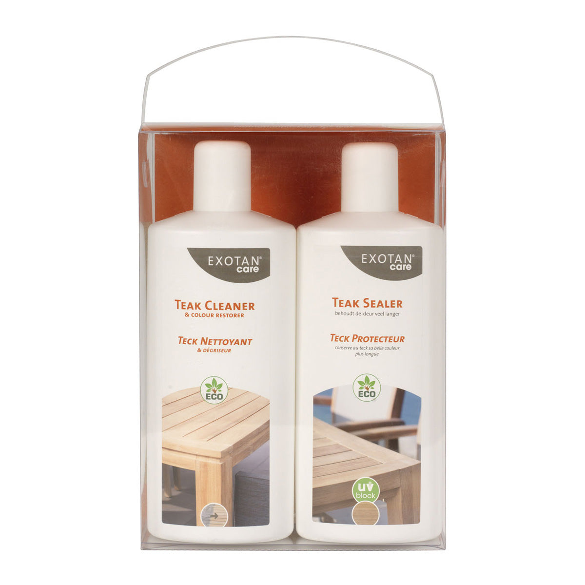 WOOOD Care Teak Onderhouds- & UV-beschermingsset