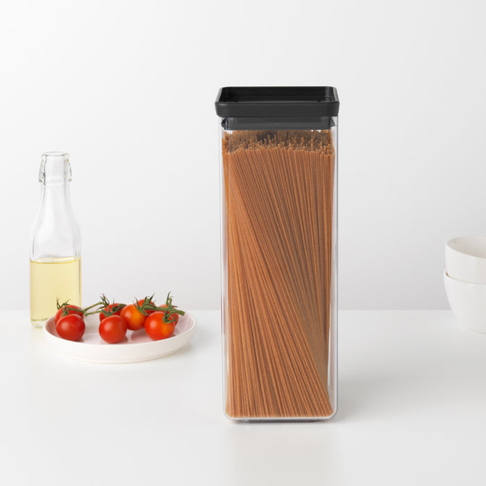 Brabantia Tasty+ Stapelbare Voorraadbus 2,5 L - Dark Grey
