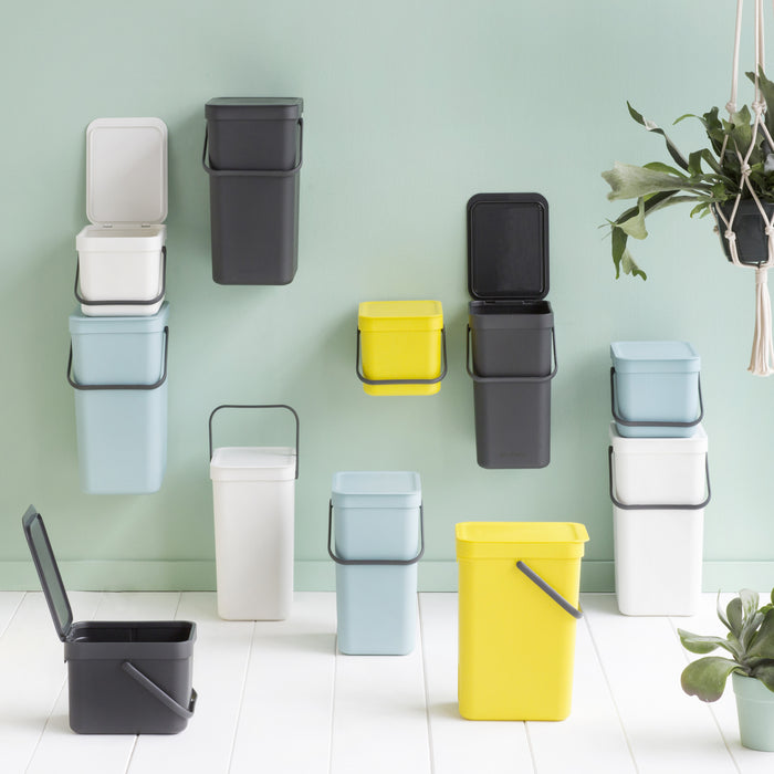 Brabantia Sort & Go Afvalemmer 6 L - Lichtblauw