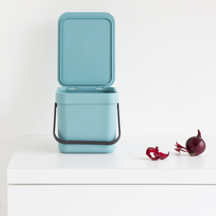 Brabantia Sort & Go Afvalemmer 6 L - Lichtblauw