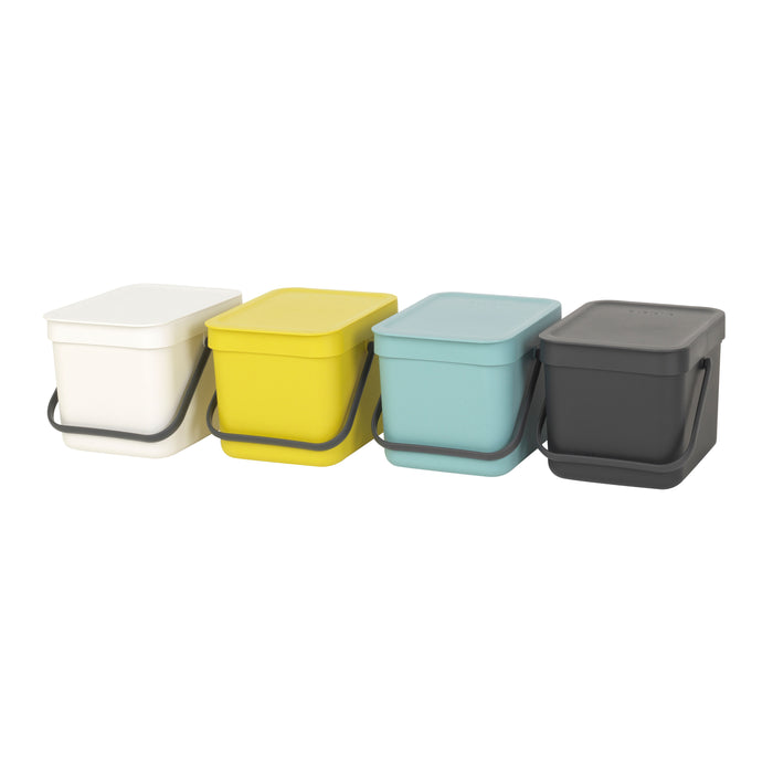 Brabantia Sort & Go Afvalemmer 6 L - Lichtblauw
