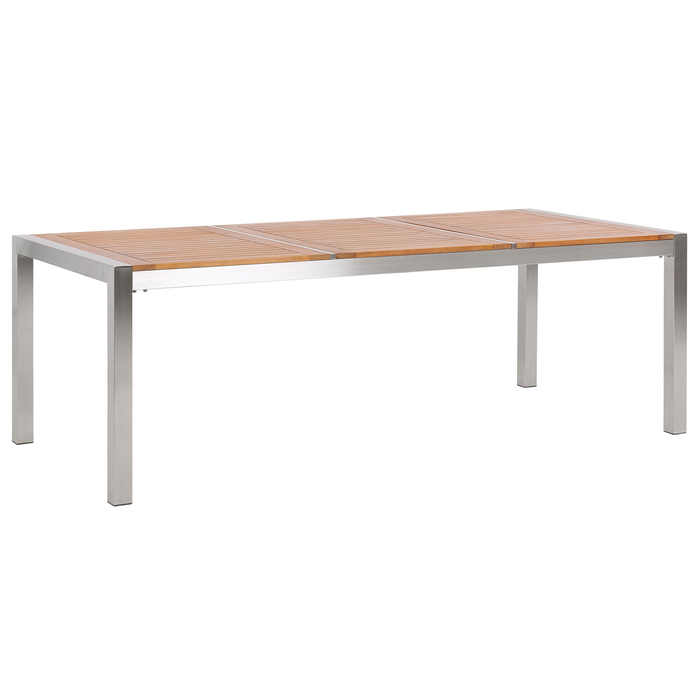 Beliani - GROSSETO - Tuinset voor 8 - Zwart - RVS