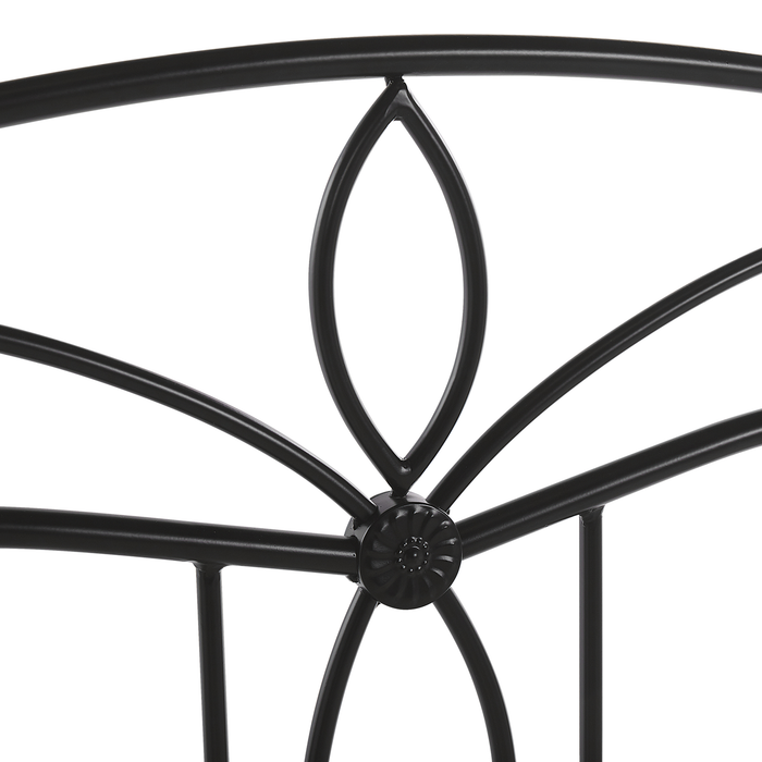 Beliani - ANTLIA - Tweepersoonsbed - Zwart - 140 x 200 cm - Metaal