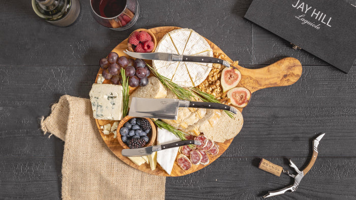 Jay Hill Serveerplank | Pizzaplank Tunea - Olijfhout - ø 30 cm