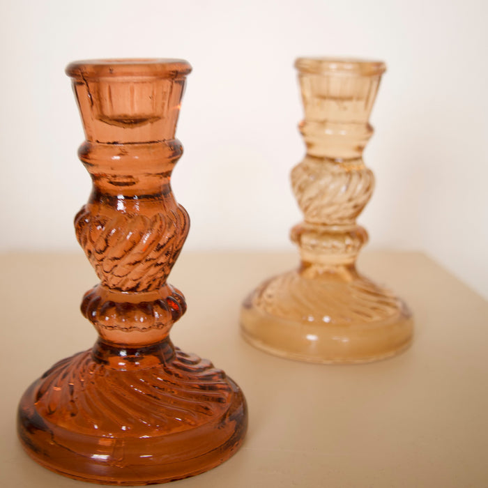 Á la Antique Glass Kandelaar - Terra